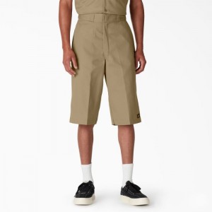 Dickies Loose Fit Multi-Use Pocket Lucru Shorts, 15" Kaki | JOMF1252