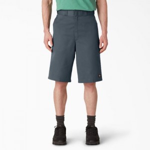 Dickies Loose Fit Plati Front Lucru Shorts, 13" Gri | RCRQ6607