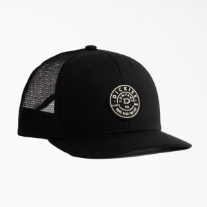 Dickies Low Pro Workwear Patch Trucker Hat Negrii | GSVQ4576