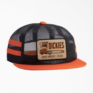 Dickies Lucru Worthy Mesh Trucker Hat Portocalii | JNIZ7062