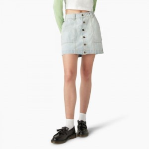 Dickies Madison Skirt Albastri Deschis | GCTK3378