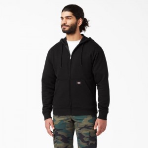 Dickies Midweight Fleece Zip Hoodie Negrii | LDIF6816