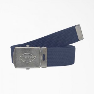 Dickies Military Cu Catarama Web Belt Bleumarin Albastri | HUCX7535
