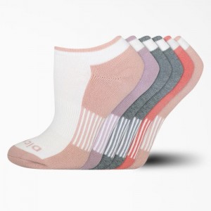 Dickies Moisture Control No Show Socks, Size 6-9, 6-Pack Albi | PDAF0631