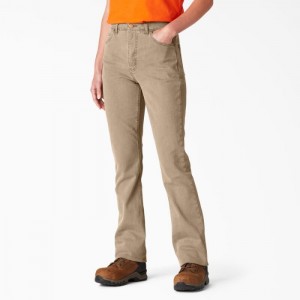 Dickies Perfect Shape High Talie Bootcut Jeans Regular | ZKSF9679
