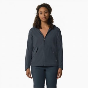 Dickies Performance Cu Glugă Jacket Albastri | QTWD9133