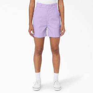 Dickies Phoenix Shorts, 4" Violet Roz | NKCP8530
