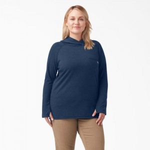 Dickies Plus Cooling Performance Sun Shirt Bleumarin | FZYM2274