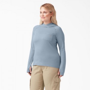Dickies Plus Cooling Performance Sun Shirt Albastri | DTTU3966