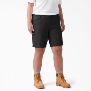 Dickies Plus Cooling Relaxed Fit Shorts, 9" Negrii | LKCH9935