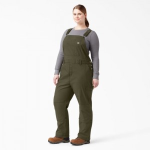 Dickies Plus Cooling Ripstop Bib Overalls Verzi | EUQK4800