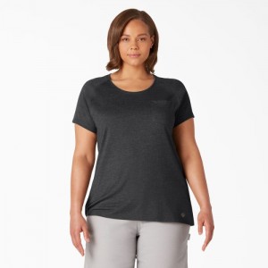 Dickies Plus Cooling Scurte Sleeve Pocket T-Shirt Negrii | XTNR5213