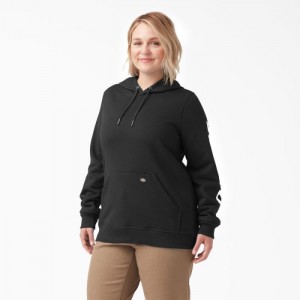 Dickies Plus Heavyweight Logo Sleeve Pullover Negrii | HSOG4672