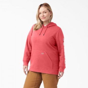 Dickies Plus Heavyweight Logo Sleeve Pullover Roz | FPHM4869