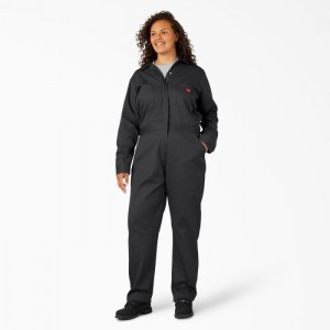 Dickies Plus Long Sleeve Coveralls Negrii | IYZY3914