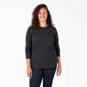 Dickies Plus Long Sleeve Thermal Shirt Negrii | PHLC7103