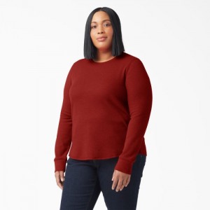 Dickies Plus Long Sleeve Thermal Shirt Portocalii | DAHF7077