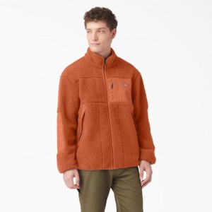 Dickies Red Chute Fleece Jacket Maro | MKVS9206