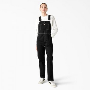 Dickies Regular Fit Bib Overalls Negrii | WQVZ9192