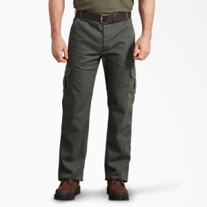 Dickies Regular Fit Duck Cargo Pants Masline Verzi Verzi | YAOT2795