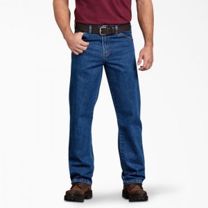 Dickies Regular Fit Jeans Indigo Albastri | PAYZ8636