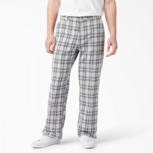 Dickies Regular Fit Plaid Pants Gri | NHON5313