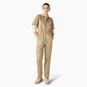 Dickies Regular Fit Vale Coveralls Kaki | SDIJ4141