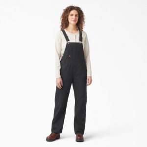 Dickies Relaxed Fit Bib Overalls Negrii | WZWE6630