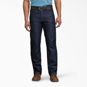 Dickies Relaxed Fit Carpenter Jeans Indigo Albastri | ZXUL8859