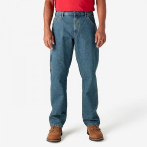 Dickies Relaxed Fit Carpenter Jeans Kaki | CIDU2590