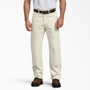 Dickies Relaxed Fit Double Knee Carpenter Painter's Pants Bej | WOUI5508