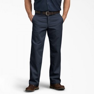 Dickies Relaxed Fit Double Knee Lucru Pants Bleumarin | ALKN0323