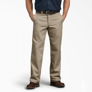 Dickies Relaxed Fit Double Knee Lucru Pants Maro | VTPN7464