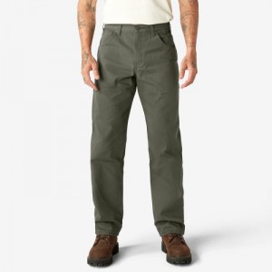 Dickies Relaxed Fit Heavyweight Duck Carpenter Pants Verzi | DFSN1660