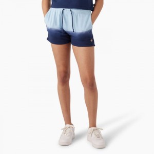 Dickies Relaxed Fit Ombre Knit Shorts, 3" Albastri Bleumarin | LNTI2965