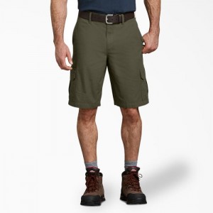 Dickies Relaxed Fit Ripstop Cargo Shorts, 11" Verzi | MRBJ0789