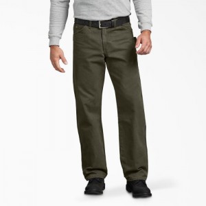 Dickies Relaxed Fit Sanded Duck Carpenter Pants Verzi | WNWV2199
