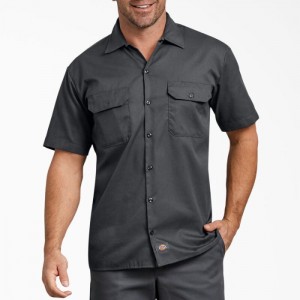 Dickies Relaxed Fit Scurte Sleeve Lucru Shirt Gri | CQCE1005