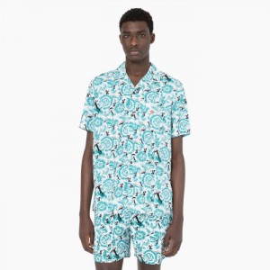Dickies Roseburg Scurte Sleeve Shirt Albastri | RXBD4094