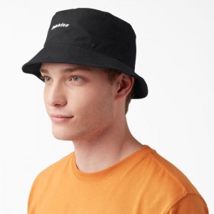 Dickies Script Logo Panza Bucket Hat Negrii | LIMZ3800