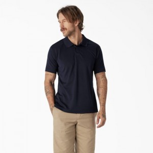 Dickies Scurte Sleeve Performance Polo Shirt Bleumarin | PGDC5716