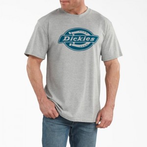 Dickies Scurte Sleeve Relaxed Fit Grafice T-Shirt Gri | NYUX0899