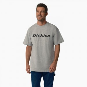 Dickies Scurte Sleeve Wordmark Grafice T-Shirt Gri | RRCN8135