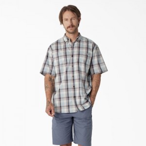 Dickies Scurte Sleeve Woven Shirt Albastri | RIXP8571