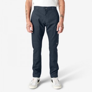 Dickies Slab Fit Double Knee Lucru Pants Bleumarin | JLKB0500