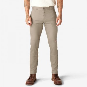Dickies Slab Fit Double Knee Lucru Pants Maro | IXTQ4423
