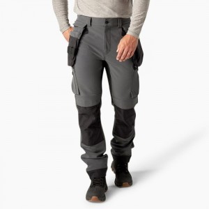 Dickies Slim Fit Holster Double Knee Lucru Pants Gri Negrii | TGBQ8554