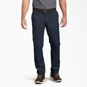 Dickies Slim Fit Tapered Leg Multi-Use Pocket Lucru Pants Bleumarin | EYDX3542