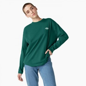 Dickies Summerdale Long Sleeve T-Shirt Aventurine | HWDW3472