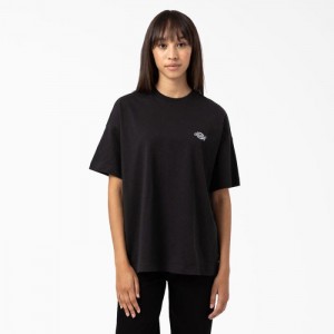 Dickies Summerdale Scurte Sleeve T-Shirt Negrii | JGJQ9359